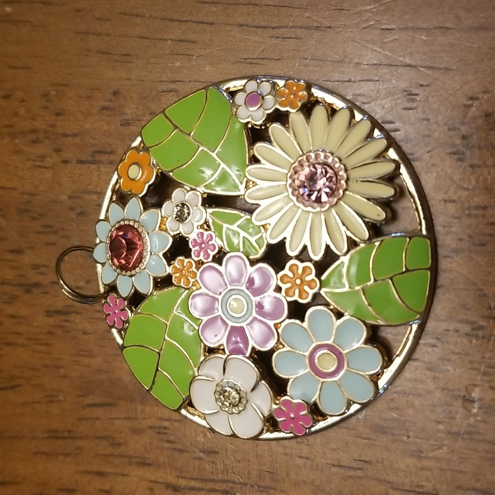 Golden floral medallion